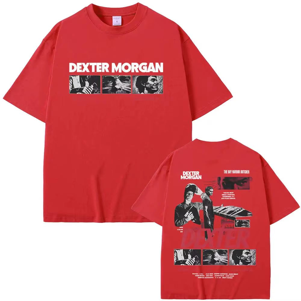Casual Cotton Vintage T-Shirt Men'S Fashion Extra Large Streetwear Limited Dexter Morgan Bay Butcher T-Shirt Men Women