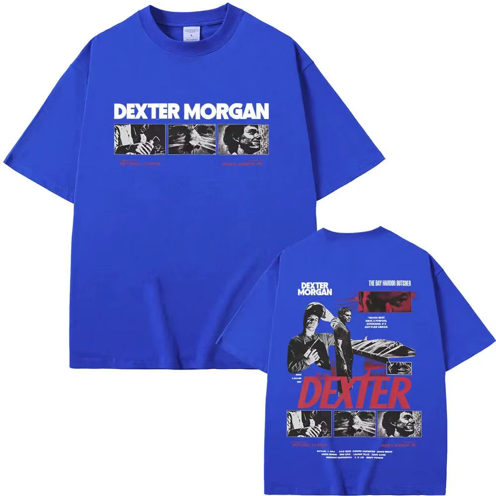 Casual Cotton Vintage T-Shirt Men'S Fashion Extra Large Streetwear Limited Dexter Morgan Bay Butcher T-Shirt Men Women