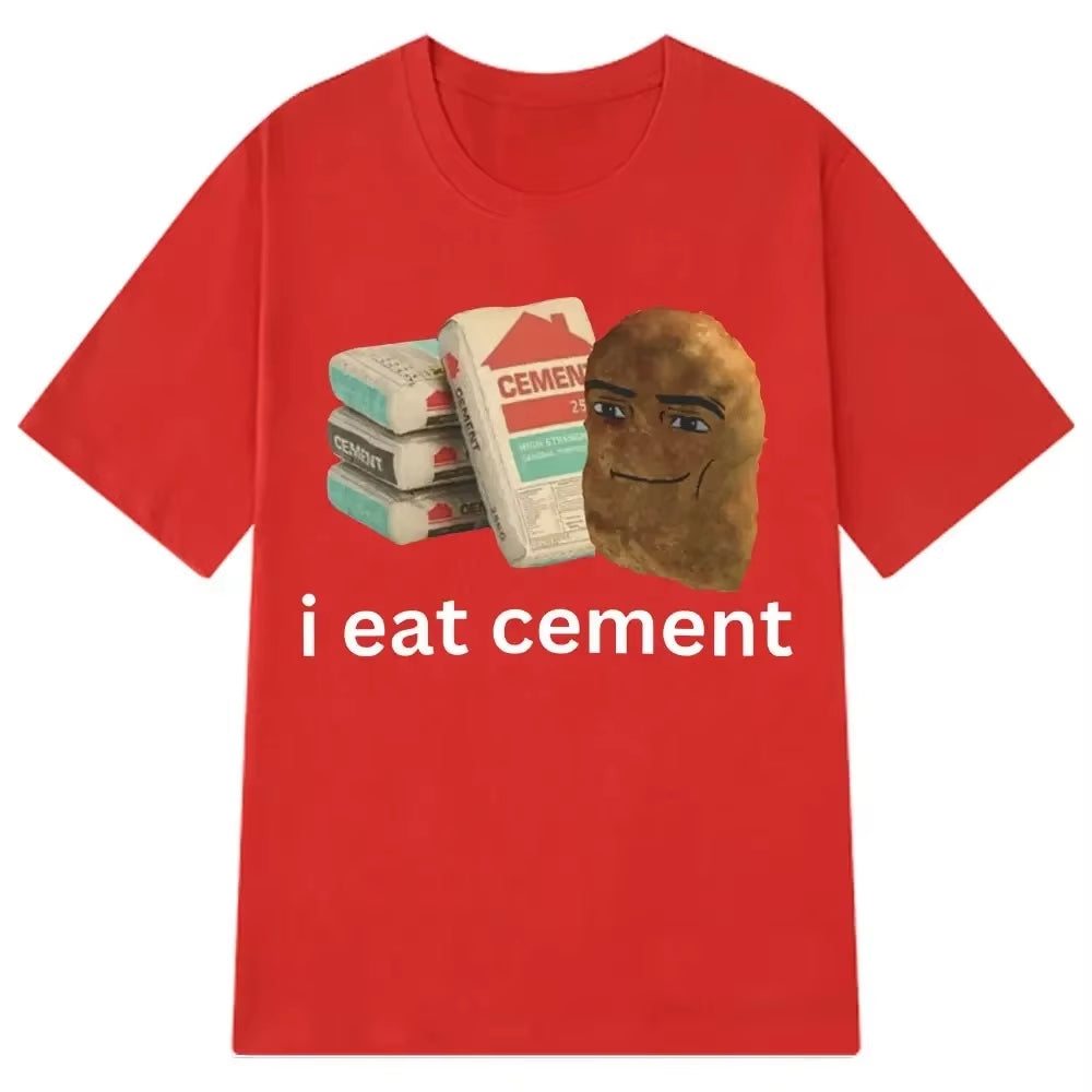 I Eat Cement Chicken Nugget Meme T-Shirt
