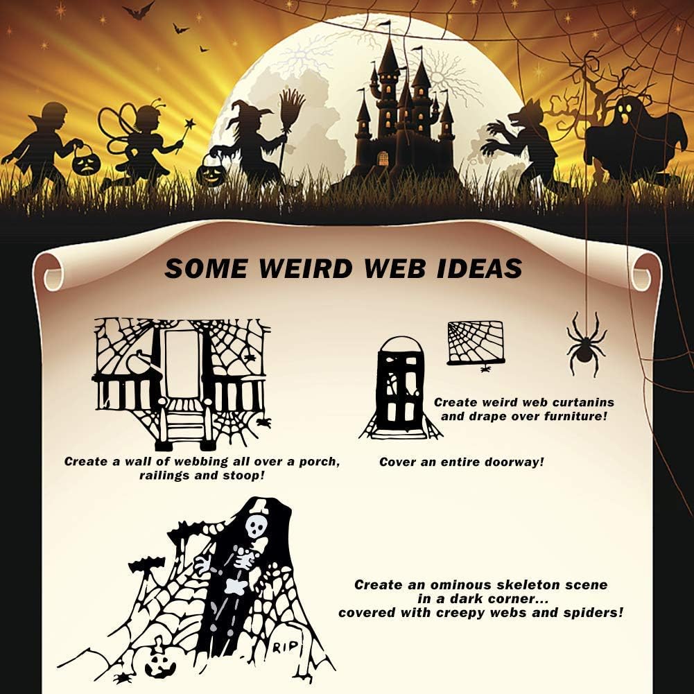 Spider Webs Halloween Decorations
