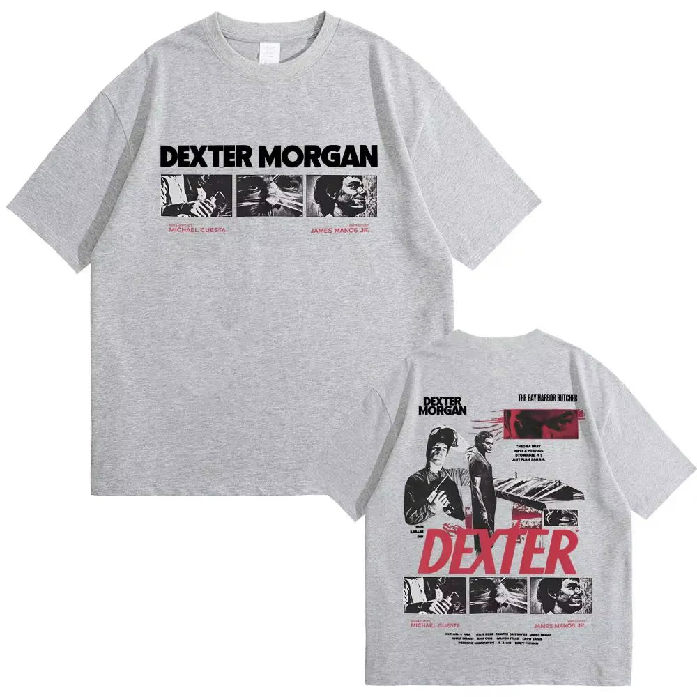 Casual Cotton Vintage T-Shirt Men'S Fashion Extra Large Streetwear Limited Dexter Morgan Bay Butcher T-Shirt Men Women