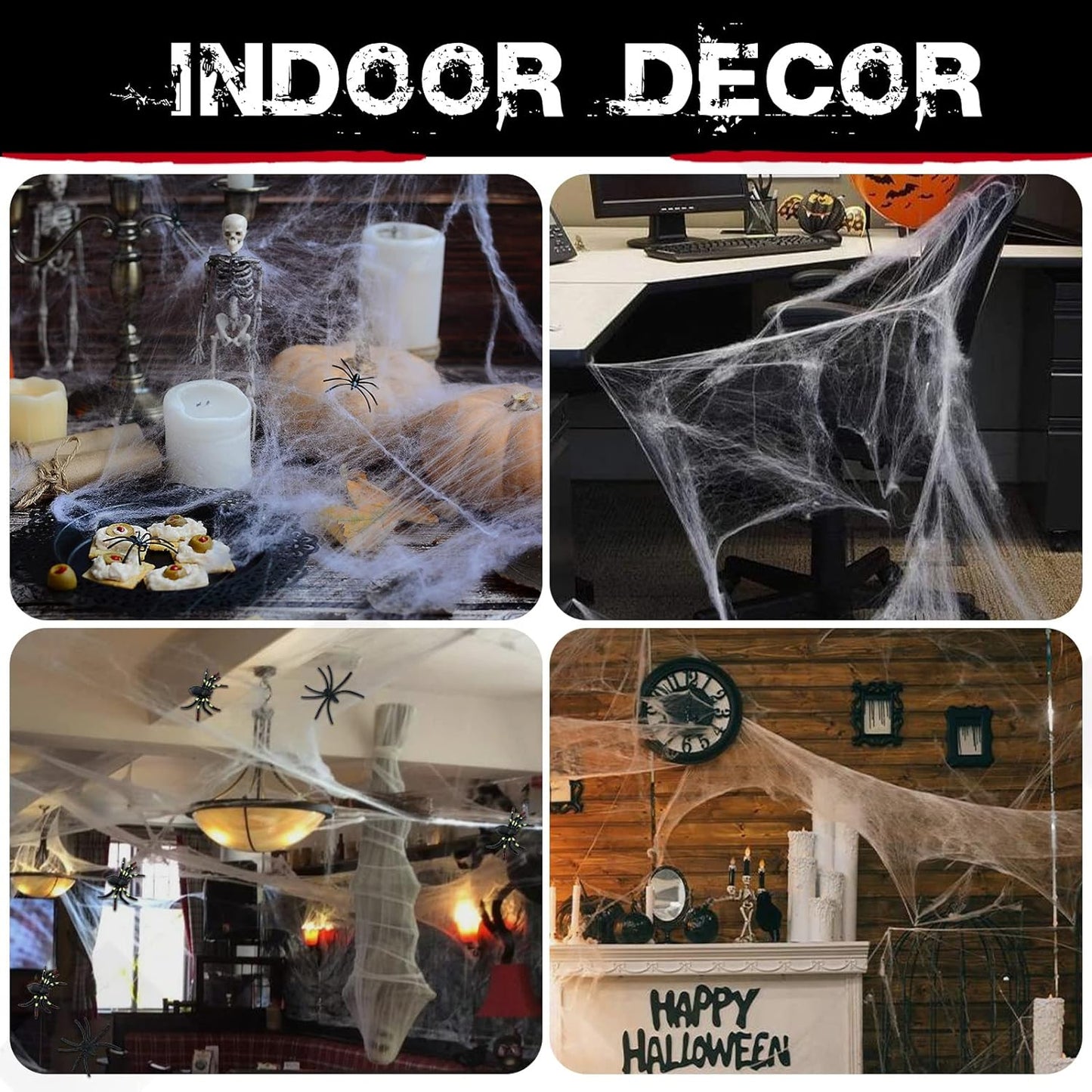 Spider Webs Halloween Decorations
