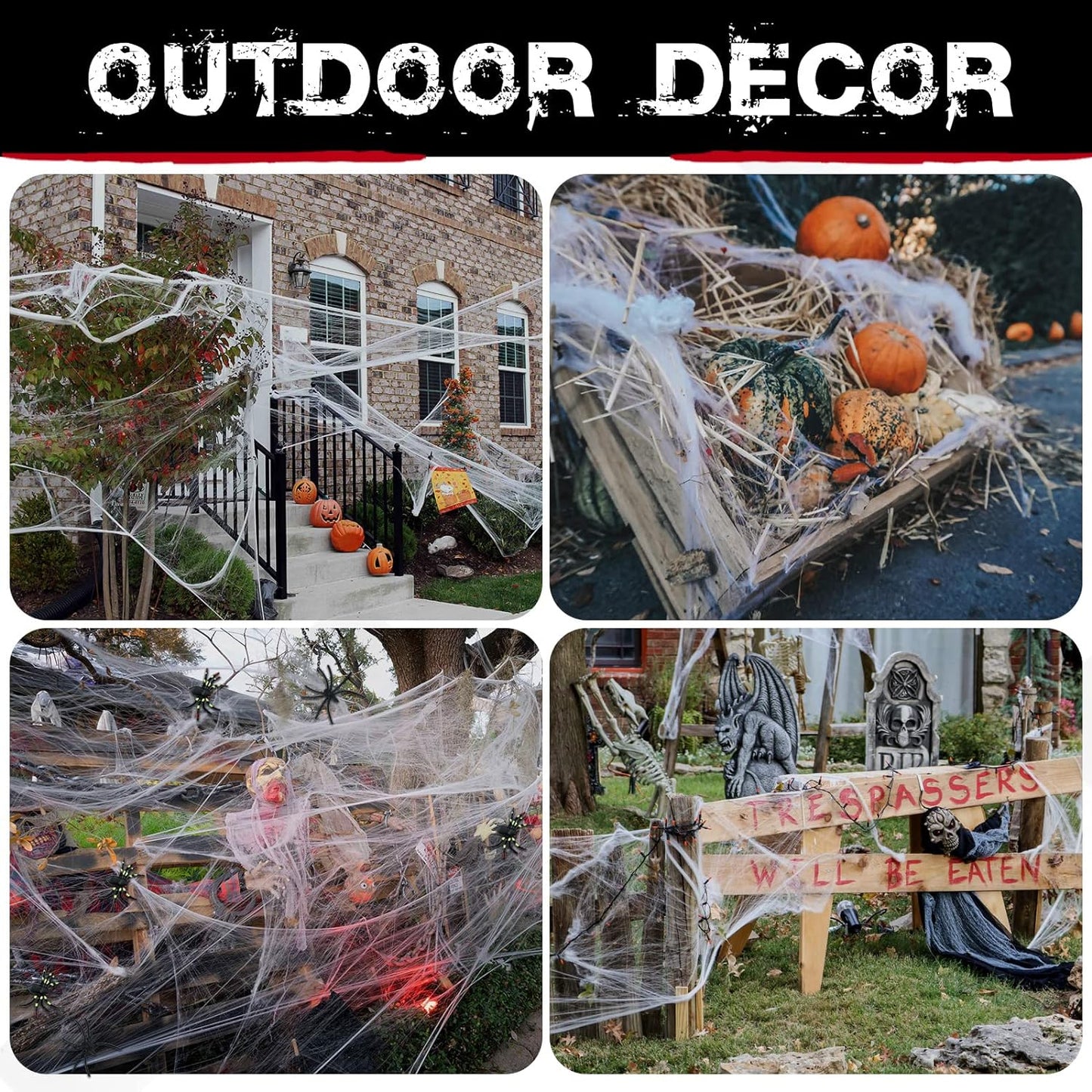 Spider Webs Halloween Decorations