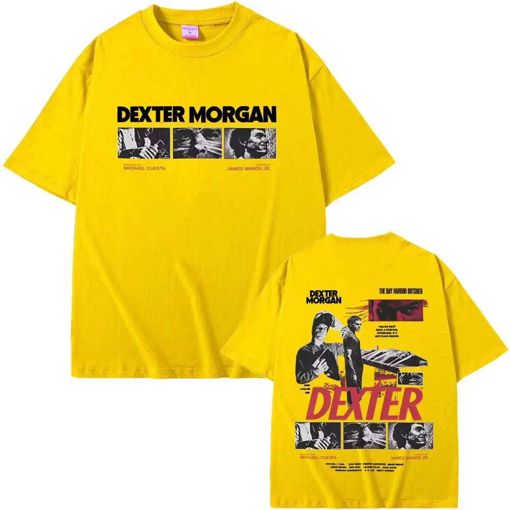 Casual Cotton Vintage T-Shirt Men'S Fashion Extra Large Streetwear Limited Dexter Morgan Bay Butcher T-Shirt Men Women