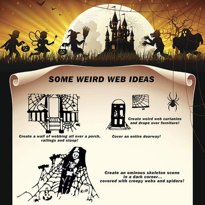 Spider Webs Halloween Decorations 