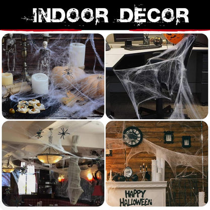 Spider Webs Halloween Decorations 