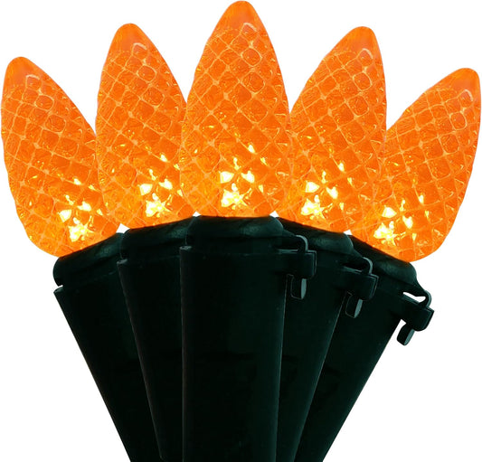 Orange Halloween String Lights 50 LED