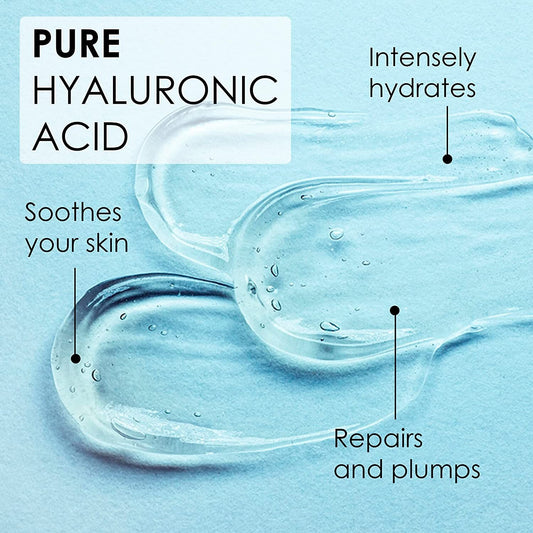 Hyaluronic Acid Anti-Aging Serum for Face - 100% Pure Medical Formula - 2Oz